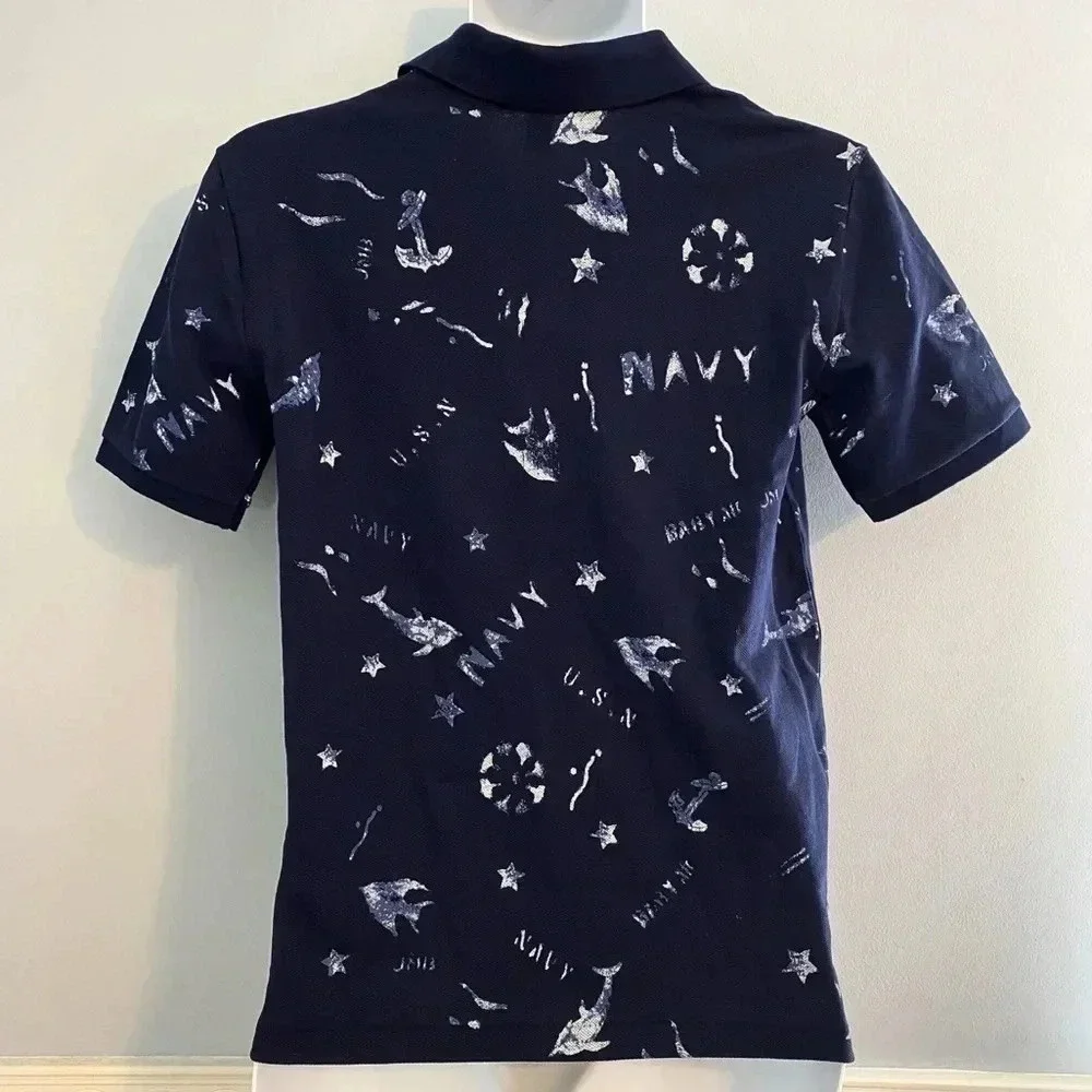 Ralph Lauren Polo Cruise Navy polo shirt Boys Large 14-16 - Picture 3 of 7